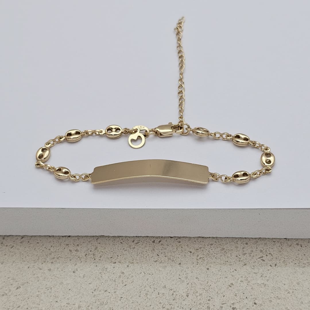 PULSERA GUCCI PLACA(3.5CM) 16.5CM+5.5CM EXTENSOR