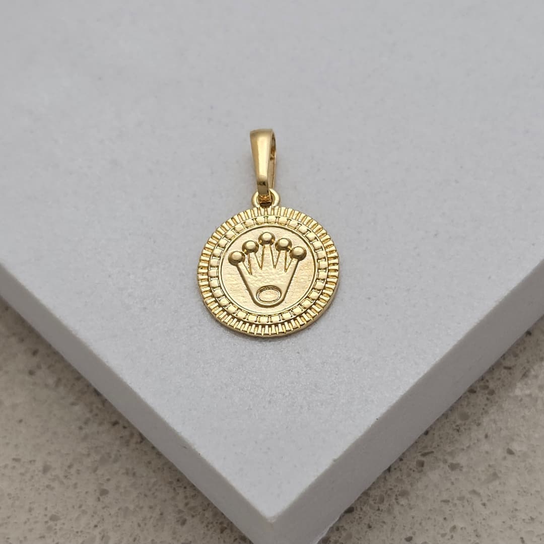 DIJE REDONDO RLX BORDE RAYAS 15X25MM