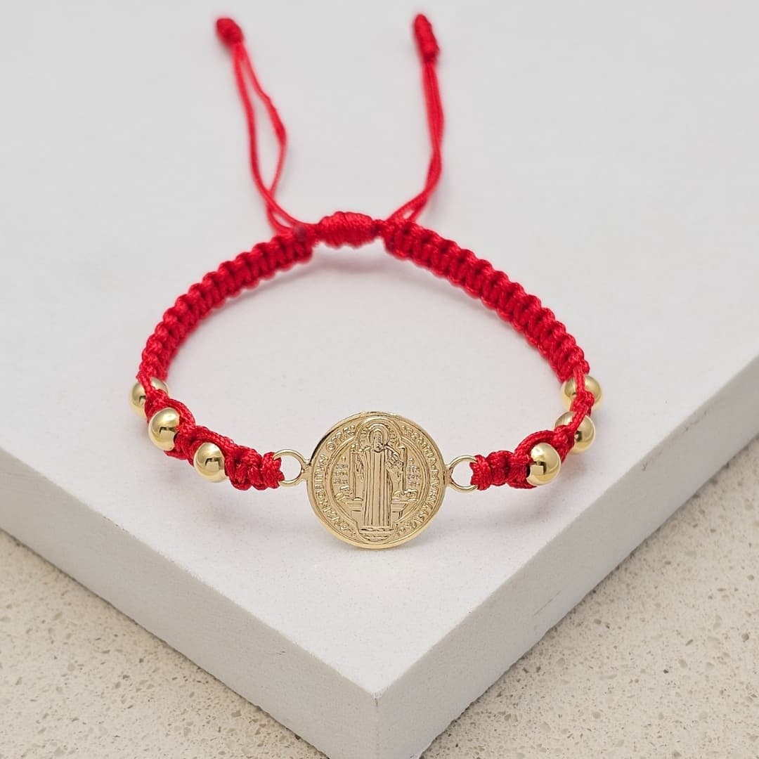 PULSERA SAN BENITO 15MM ENTRELAZADA BALIN5MM X6